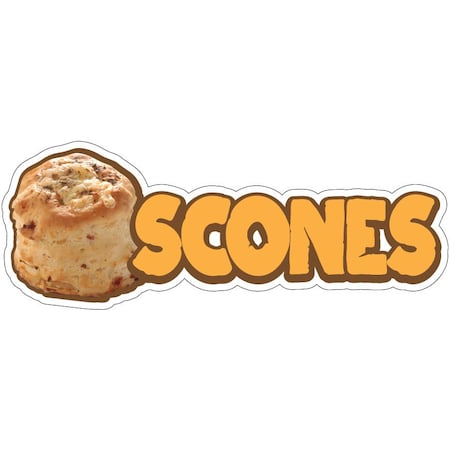 Signmission Scones Decal Concession Stand Food Truck Sticker, D-DC-24 Scones19 D-DC-24 Scones19
